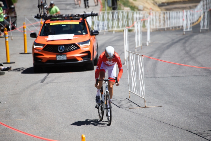 Final rider of the day Rob Britton (Rally UHC Cycling) Photo Cathy Fegan-Kim