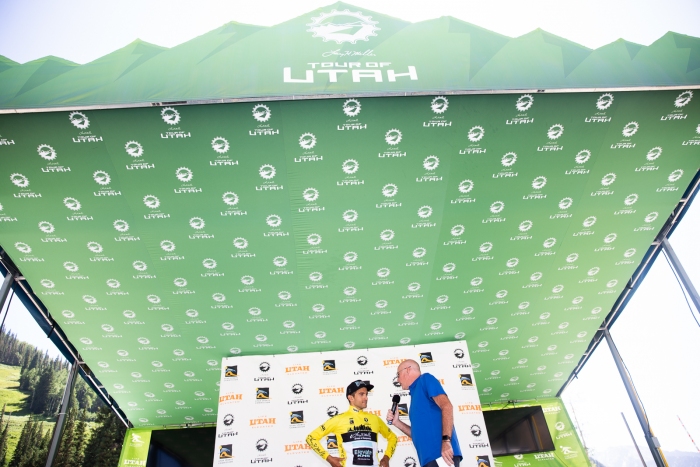 2019 Tour of Utah Prologue winner, James Piccoli (Elevate-KHS) Photo Cathy Fegan-Kim