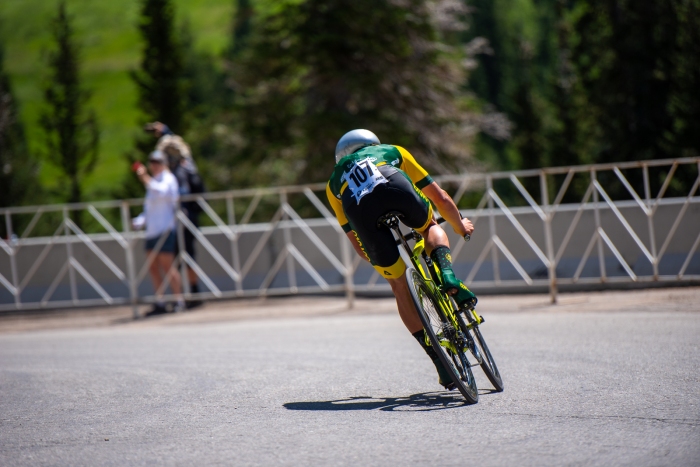 Scott McGill (Aevolo) during the Prologue time trial. 2019 Tour of Utah. Photo by Steven L. Sheffield