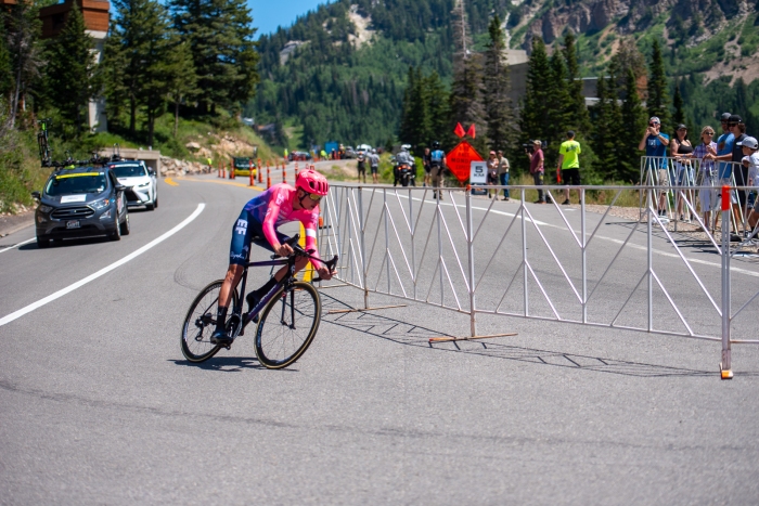 Joe Dombrowski (EF Education First) during the Prologue time trial. 2019 Tour of Utah. Photo by Steven L. Sheffield