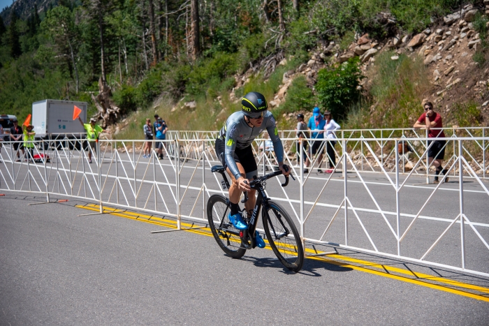 Tanner Putt (Arapahoe-Hincapie p/b BMC) during the Prologue time trial. 2019 Tour of Utah. Photo by Steven L. Sheffield