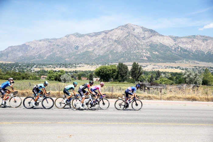 Alex Howes (EF Education First) leading the chase. Stage 2, 2019 Tour of Utah. Photo by Cathy Fegan-Kim