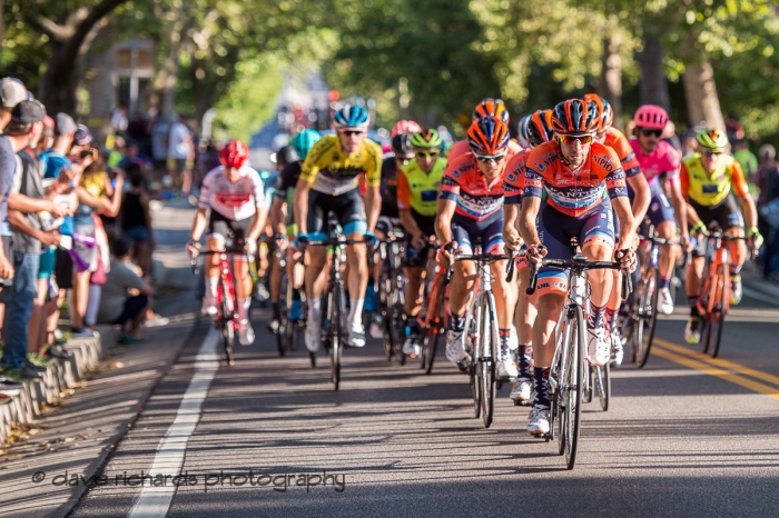 Nippo-Vini Fantini-Faizane leads the charge up the State Street climb. Stage 4 - Salt Lake City Circuit Race, 2019 LHM Tour of Utah (Photo by Dave Richards, daverphoto.com)