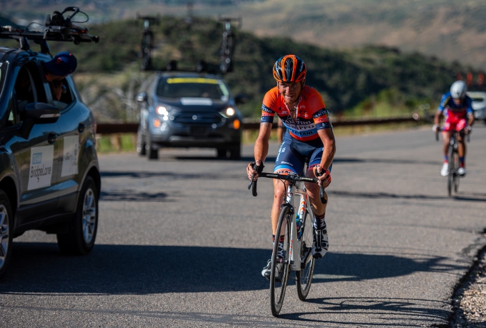 The Italians have the best facial expressions! Stage 5, 2019 Tour of Utah. Photo by Steven L. Sheffield