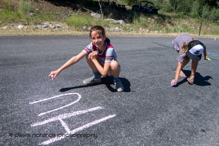 Young fans on the road. Stage 6, 2019 LHM Tour of Utah (Photo by Dave Richards, daverphoto.com)