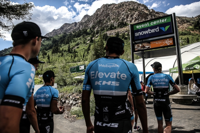 Elevate-KHS Pro Cycling and the beautiful backdrop of Snowbird.