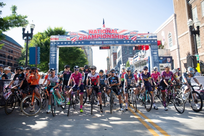 2021 USA Cycling Pro Women's Criterium Championships. June 18, 2021, Knoxville, TN. Photo by Cathy Fegan-Kim, cottonsoxphotography.com