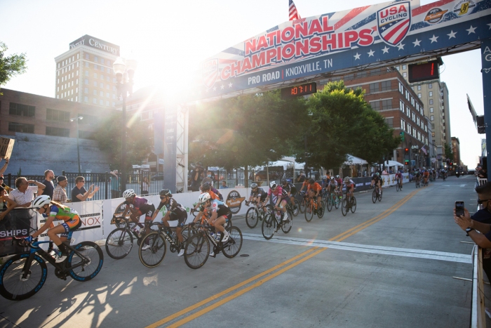 2021 USA Cycling Pro Women\'s Criterium Championships. June 18, 2021, Knoxville, TN. Photo by Cathy Fegan-Kim, cottonsoxphotography.com