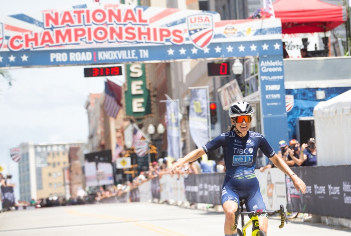 2021 USA Cycling Pro Women's Road Race Championships. June 20, 2021, Knoxville, TN. Photo by Cathy Fegan-Kim, cottonsoxphotography.com