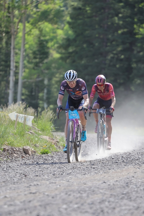 Griffin Easter, 3rd place in the Men's open. 2022 Crusher in the Tushar. Photo by Kevin McInnis