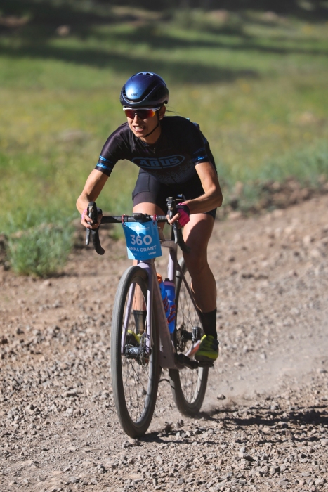 Emma Grant, second place in the women's pro category. 2022 Crusher in the Tushar. Photo by Kevin McInnis