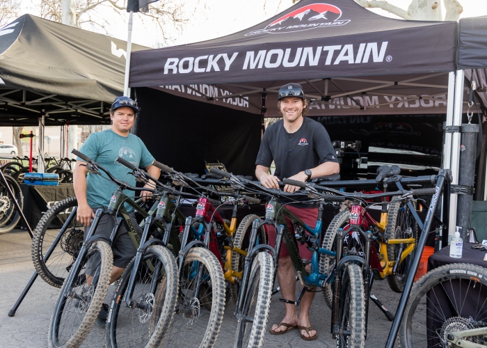 The Rocky Mountain Bicycles demo booth at the 2022 Hurricane MTB Festival. Photo by John Shafer, Photo-John.net