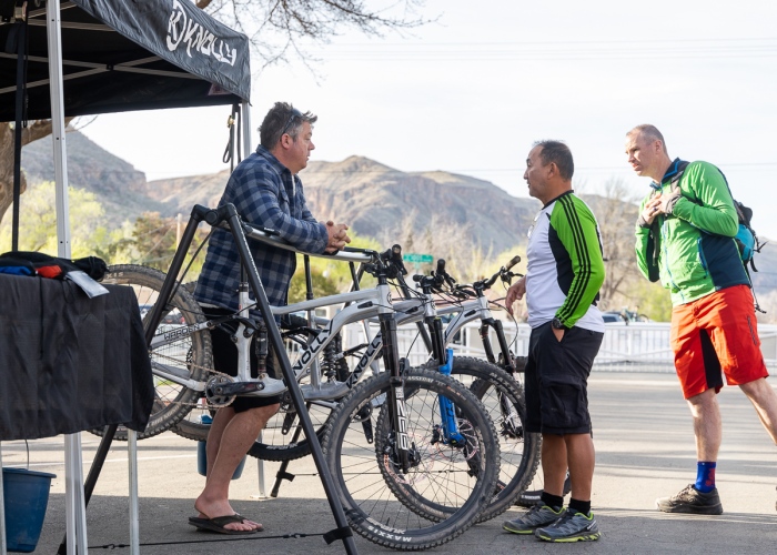 Knolly Bikes demo booth at the 2022 Hurricane MTB Festival. Photo by John Shafer, Photo-John.net