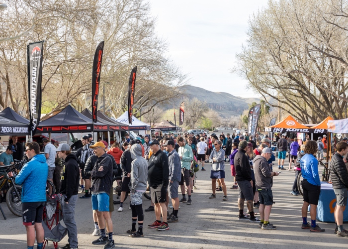 The 2022 Hurricane MTB Festival venue on Saturday morning. Photo by John Shafer, Photo-John.net