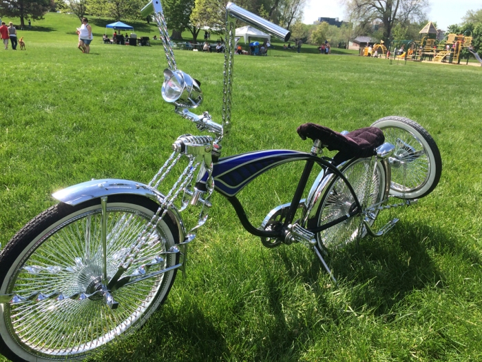 Sugarhouse Park Lowrider Bicycle and Car Show 2017. Salt Lake City, Utah. Photo by Dave Iltis