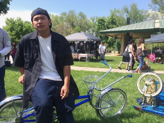 Sugarhouse Park Lowrider Bicycle and Car Show 2017. Salt Lake City, Utah. Photo by Dave Iltis