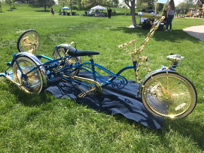 Sugarhouse Park Lowrider Bicycle and Car Show 2017. Salt Lake City, Utah. Photo by Dave Iltis