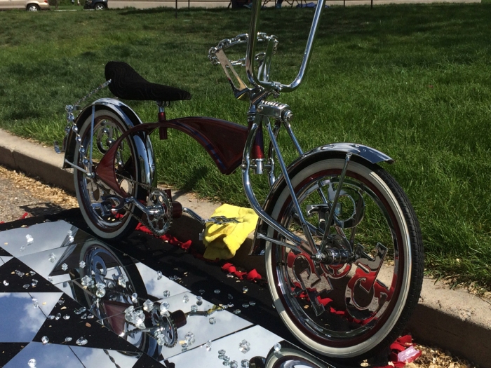 Sugarhouse Park Lowrider Bicycle and Car Show 2017. Salt Lake City, Utah. Photo by Dave Iltis