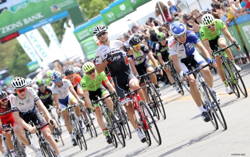 Kiel Reijnen celebrates his win in Stage 5 of the 2016 Tour of Utah. Photo by Cathy Fegan-Kim, cottonsoxphotography.com