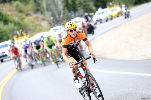 A Silber rider on the move in Stage 6 of the 2016 Tour of Utah, photo by Cathy Fegan-Kim, cottonsoxphotography.com