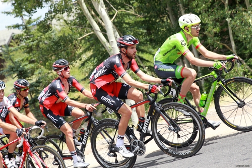 Local hero TJ Eisenhart (3rd from right) in Stage 6 of the 2016 Tour of Utah, photo by Cathy Fegan-Kim, cottonsoxphotography.com