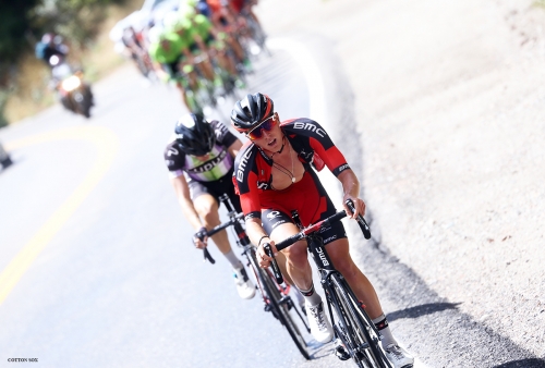 TJ Eisenhart attacks in Little Cottonwood Canyon in Stage 6 of the 2016 Tour of Utah, photo by Cathy Fegan-Kim, cottonsoxphotography.com