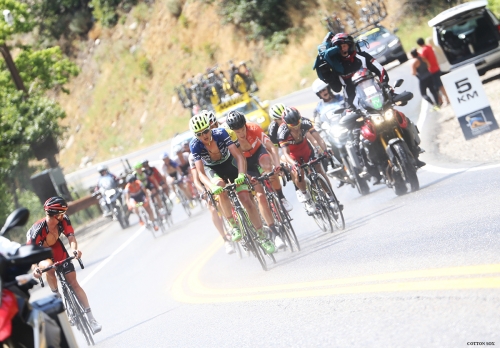 Just before Tanner's Flat in Little Cottonwood Canyon in Stage 6 of the 2016 Tour of Utah, photo by Cathy Fegan-Kim, cottonsoxphotography.com