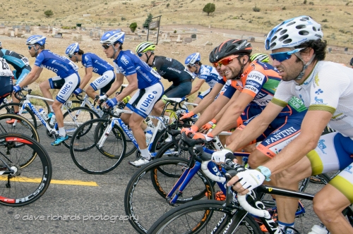 Some riders smile while others grimace. Stage 6, 2016 Tour of Utah. Photo by Dave Richards, daverphoto.com