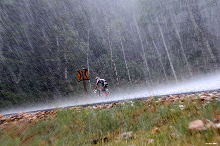 Rain!! Stage 7 of the 2016 Tour of Utah. Photo by Catherine Fegan-Kim, cottonsoxphotography.com