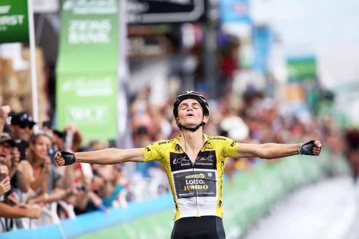 Sepp Kuss (LottonNL-Jumbo), your 2018 Tour of Utah winner. 2018 Tour of Utah Stage 6, August 12, 2018, Park City, Utah. Photo by Cathy Fegan-Kim, cottonsoxphotography.net