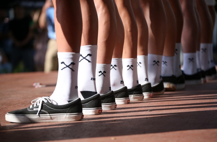 Axeon. 2018 Tour of Utah Team Presentation, August 4, 2018, Cedar City, Utah. Photo by Cathy Fegan-Kim, cottonsoxphotography.net