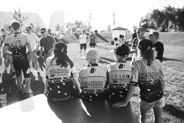 TJ super fans. 2018 Tour of Utah Team Presentation, August 4, 2018, Cedar City, Utah. Photo by Cathy Fegan-Kim, cottonsoxphotography.net