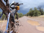 Unrideable mud in New Mexico. Photo by Jill Homer