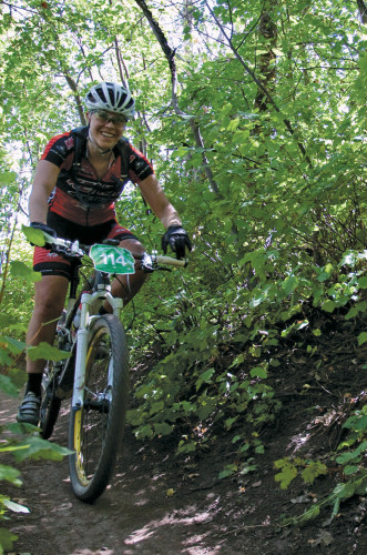 Amanda Carey topped the women's field. Photo Courtesy of Park City Point 2 Point.