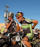 Tim Johnson (Cannondale/CX World) shares a pre race laugh with Tinker Juarez (Cannondale Factory Team)