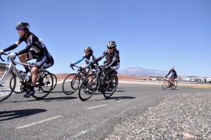 Breanne Nalder (DNA Cycling p/b Plan 7 - far left) won two stages and the overall in the women's Pro/1/3 category.