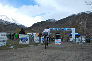 AJ Linnell wins the singlespeed race. Photo: mtbracenews.com