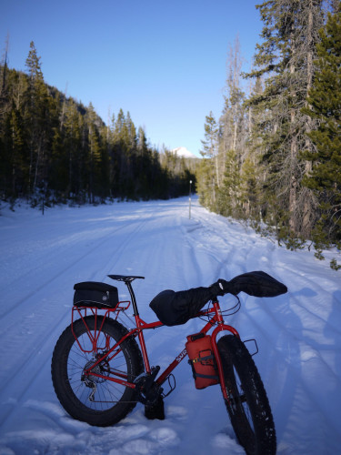 Fat Biking on the Mirror Lake Highway in Utah by Greg Steele.