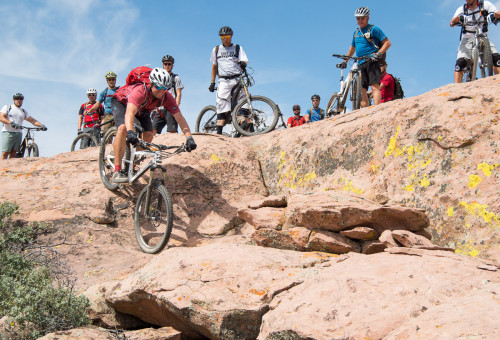 Quintin Morrisette dropping in at the Hurricane Mountain Bike Festival. Photo by Photo John. See more at photo-john.net