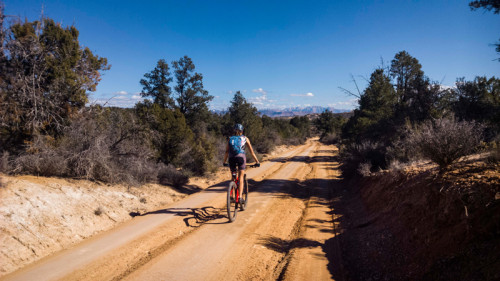 Mountain biking near Zion National Park 