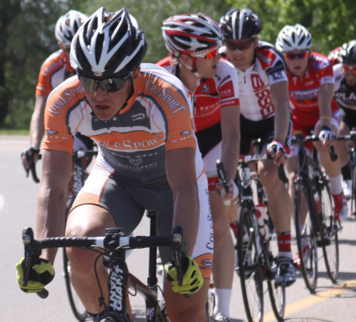 Olympic Gold Medalist Billy Demong at the Sugarhouse Crit in 2013. Photo by Dave Iltis