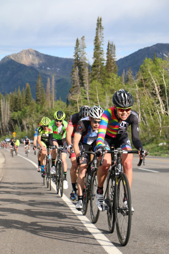 Breanne Nalder won the Pro Women's race in th 2015 Porcupine Big Cottonwood Hill Climb. Photo by Dave Iltis