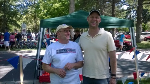 Dave Robinson, right, is running for mayor of Salt Lake City in 2015.