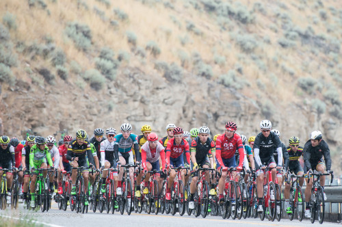 The peloton in stage 1 of the 2015 Tour of Utah. Photo by daverphoto.com