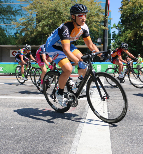 Jannalyn Luttrell will race the USA Pro Cycling Challenge in Colorado. She is  shown here in the Tour of Utah Womens Edition 2015