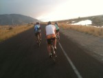 Riding by the Great Salt Lake