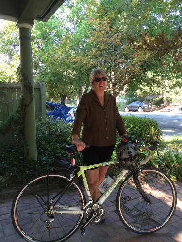 Adrienne Cachelin is an Associate Professor at the University of Utah in Sustainability. She commutes daily to the University. Photo by Russell Norvell