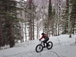 Berkley Hanks rides in Tibble Fork – American Fork Canyon.