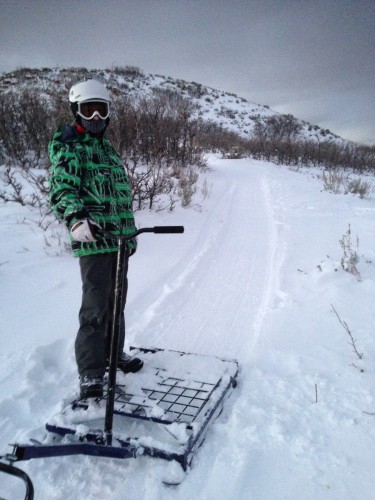 ThinAir Cycles is grooming Fat Bike Trails in Corner Canyon. Photo by Mike Rossberg