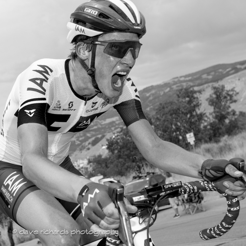 Deep in the pain cave on the Bountiful Bench climb, Stage 5, 2016 Tour of Utah. Photo by Dave Richards, daverphoto.com